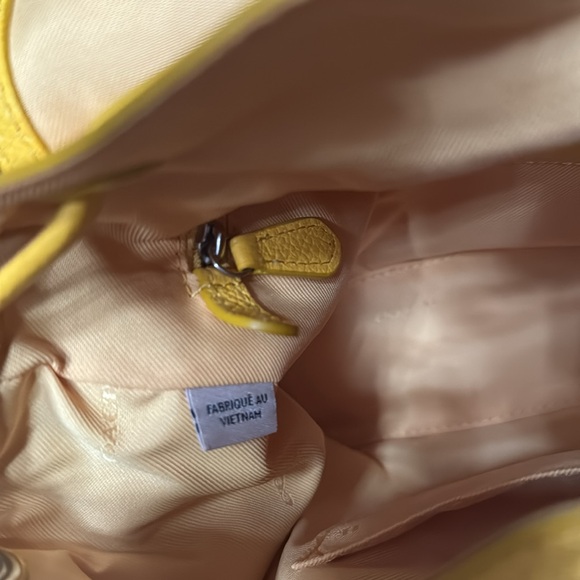 Coach Yellow Pebble Leather Mini Turnlock Backpack Bag - Picture 11 of 11